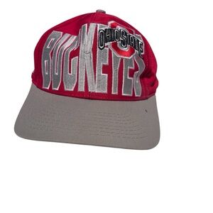 Vintage Ohio State Buckeyes Hat 90s Snapback Cap Logo 7